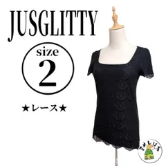 JUSGLITTY【2】総レースTシャツ 半袖ブラウス キレイめ スクエアネック