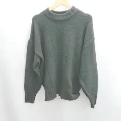 ◇ ⊇ SM2 サマンサ モスモス ハイネック 長袖 ニット セーター プルオーバー サイズ F ブラック系 レディース E  【1502030041781】