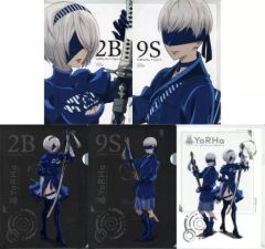 [중고] 클리어 파일 전 5종 세트 오리지널 A4 클리어 파일 [NieR:Automata Ver1.1a(니어 오토마타)×로손] 대상 상품 구입 특전