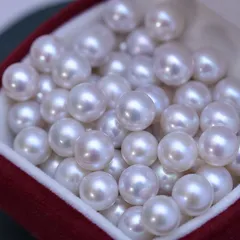 パール 真珠 8-9mm 1個 AAAAA品質 本真珠 大粒淡水パール 裸石 DIY ネックレス ブレスレット ペンダント 大粒 淡水パール ホワイト szz05