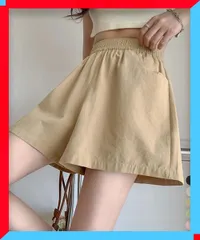 新品 ワイドショートパンツ レディース 短パン 着やせ ハーフパンツ カジュアル 夏【送料無料】