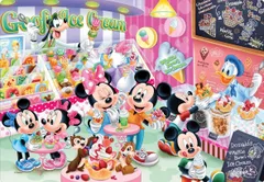 【新品】 テンヨー アイスクリームショップでさがそう! おかたづけ専用カバー付き チャイルドパズル こども向けパズル Tenyo ディズニー 抗菌コート 115 DC 60 4才