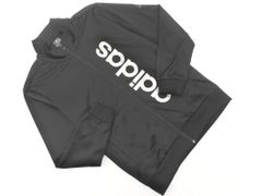 adidas アディダス ロゴ トラック ジャケット sizeM/黒 ■◇ メンズ