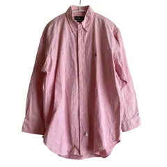 Z1566Ralph Lauren ラルフローレン シャツ オックスフォード ピンク ボタンダウン メンズ 16½-32（L相当）サイズ
