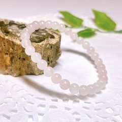 【E13451】ローズクォーツ　6㎜ ブレスレット 天然石 紅水晶 Rose quartz