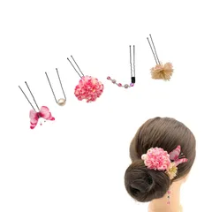 数量限定 ヘアクリップ 浴衣 浴衣 着物 Uピン 振袖 袴 ヘアピン 髪飾り 髪飾り 卒業式 U字コーム 和装 和装 成人式 蝶々 結婚式 花 七五三 飾り パーティー 謝恩会 レディース お正月 和風 花火大会 Ｕピン 髪留め パール ヘアアクセサリー PE