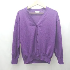 ◇ ⊂ LEPSIM レプシン 薄手 長袖 カーディガン サイズF パープル系 レディース E  【1505290012478】