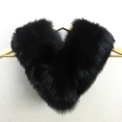 H■サガフォックス/SAGA FOX フォックスファー ティペット 黒 服飾小物/LADIES■2【中古】