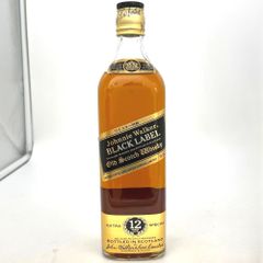 ジョニーウォーカー 80年代流通品 ブラックラベル 12年 特級表示あり 750ml 43% ブレンデッド スコッチ ウイスキー 洋酒 古酒 未開栓