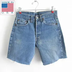 70s/USA製/リーバイス501/66後期/赤耳/カットオフ/ショートパンツ【実寸W28】デニム/ジーンズ/ジーパン/短パン/ビンテージ/D41-21-0005ZV