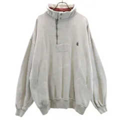 NAUTICA ノーティカ 90s オールド 長袖 ハーフジップ スウェット XL グレー メンズ 古着