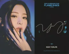 【中古】コレクションカード(女性) 19：LE SSERAFIM/HUH YUNJIN(ホ・ユンジン)/裏面印刷サイン入り/「2023 LE SSERAFIM TOUR ‘FLAME RISES’ IN JAPAN」ランダムフォトカード