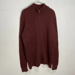 ☆L.L.Bean☆エルエルビーン☆ドライバーズニット☆ジップカーディガン☆リブ編み☆ブラウン☆L☆A24M