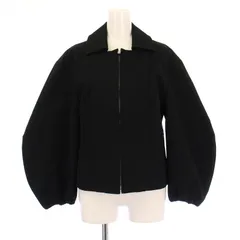 ジルサンダー JIL SANDER ジップアップコットンジャケット ブルゾン アウター ショート丈 34 黒 ブラック J02BN0004 /BBのサムネイル