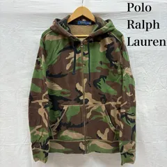 POLO RALPH LAUREN ポロラルフローレン パーカー 長袖 ウッドランド カモフラ ポニー 刺繍 ジップアップ スウェット パーカー フーディー