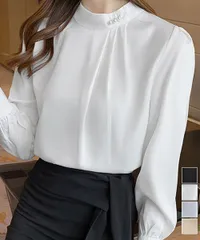ブラウスフォーマル レディース 長袖上品