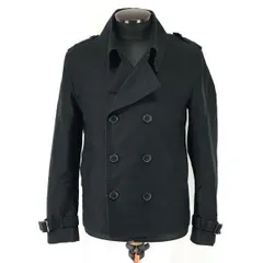 ハレ/HARE☆ショート丈/ピーコート/Pコート【メンズM/黒/black】Coat