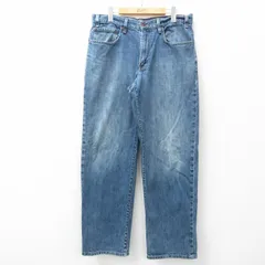 W36/古着 エディーバウアー ジーンズ メンズ コットン 紺 ネイビー デニム 25mar04 中古 ボトムス ジーパン Gパン ロング パンツ