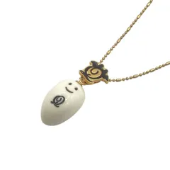 極美品☆Q-POT.☆おばけ×クラウン ネックレス ゴールドチェーン