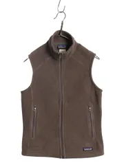 【お得なクーポン配布中!】 パタゴニア シンチラ フリース ベスト レディース S 古着 08年製 アウトドア ハイネック フルジップ ノースリーブ 前開き 重ね着 シンプル