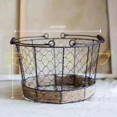 お値下げ　カントリー雑貨　アイアンかご お値下げ カントリー雑貨 アイアンかご