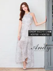 ピンクベージュ [AN-ON2925]3055【Andy/アンディ】クラシカルプリント/ シフォン/ ウエストカット/ ノースリーブ/ フレア/ ロングドレス/ マキシ丈/ ワンピース/ キャバドレス/ ディアバイローブドフルール/ AngelR