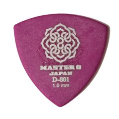 MASTER 8 JAPAN マスターエイトジャパン ギターピック D-801 HARDGRIPシリーズ D801S-TR100 トライアングル 1.0mm 1枚 サンドブラスト加工の滑り止め
