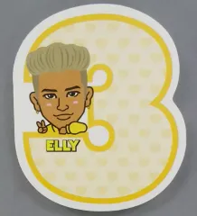 【中古】ノート・メモ帳(男性アイドル) ELLY 付箋 「三代目J Soul Brothers LIVE TOUR 2016-2017 ”METROPOLIZ”」 カプセル景品