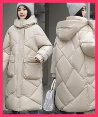 【スタッフおすすめ！】 フェイクダウンコート ロング 中綿コード ロングコート暖かい/おしゃれ体型カバー/あったかアウター冬 レディース エコダウンジャケット 中綿 おすすめ おしゃれ　かわいい　人気 84XFYN-002