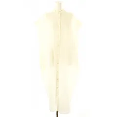 サクラ SACRA ノースリーブシャツワンピース ロング 38 ホワイト /ES