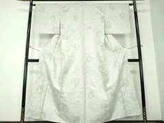 平和屋着物●上質な紬　花尽くし　正絹　逸品　DAAQ3370psのサムネイル