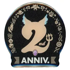 【中古】バッジ・ピンズ ロゴ 2周年記念ピンバッジ 「ディズニー ツイステッドワンダーランド展 ヴィランズから生まれた世界」