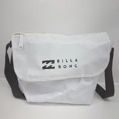 ◇ ◎ Θ BILLABONG ビラボン 撥水加工 ショルダーバッグ ビニールジップポーチ ホワイト系 メンズ E 【1506230023158】