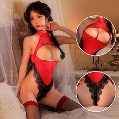 【HANGING GARDEN】セクシーコスプレ エロ ランジェリー レオタード ボディースーツ ハイレグ ボディースーツレディース 下着 可愛い ボンテージ オープンバスト ストッキング  ナイトウェア  ルームウェア 可愛い エッチ ハンギングガーデン