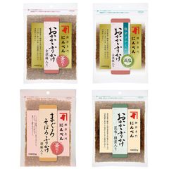 （ネコポス）にんべん ふりかけ 4種セット 【おかかふりかけ 減塩 昆布・椎茸入り まぐろそぼろふりかけ】