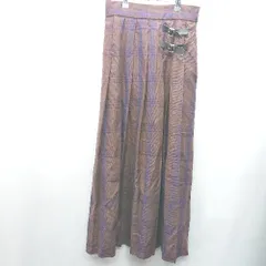 ◇ LOWRYS FARM ローリーズファーム チェック柄 ロング丈 フレア スカート サイズM ブラウン系 レディース E  【1407180041561】