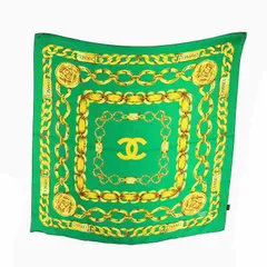 シャネル CHANEL スカーフ ストール 絹 シルク ココマーク