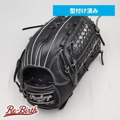 【新品 (高校野球対応)】 ローリングス 硬式グローブ / オールラウンド用 型付け済み (ブラック×シルバー / colored by Re-Birth) [NE1001]