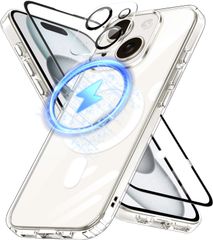 【在庫処分】iPhone 14 ケース MagSafe対応 ガラスフィルム セット ワイヤレス充電 耐衝撃 マグネット搭載 アイフォン14 ケース マグセーフ対応 耐久性 黄ばみなし 滑り止め 指紋防止 ストラップホール付き あいふぉん14 カバー 6.1イン