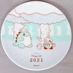 【中古】皿・茶碗 カービィ＆アイスドラゴン(ニューイヤー) スーベニアミニプレート 「星のカービィ カービィカフェ Sweet NEW YEAR 2021」 対象メニュー注文特典