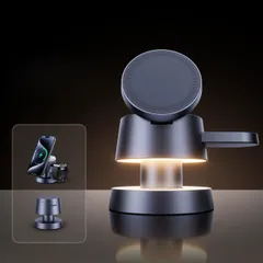 【人気商品】3in1 ワイヤレス充電器 マグセーフ充電器 4in1 ナイトライト機能付き Q MagSafe 置くだけ充電 折り畳み式 15W/10W/7.5W/5W 急速 充電スタンド スマホスタンド充電器 Apple Double Watch 充電器 iP