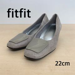fitfit フィットフィット レザーバックルニーカー （グレーパターン）【R71017】Y