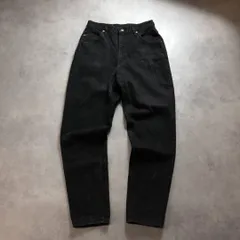 WQ065●Lee : 90's USA製 テーパードブラックデニムパンツ◇13MED◇黒  Lot.300-1608 リー