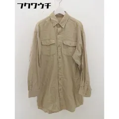 ◇ SLY スライ 長袖 膝丈 シャツ ワンピース サイズF ベージュ レディース  【中古】 【1112270006411】