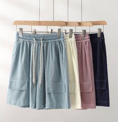 ショートパンツ デニム レディース 新作 デニムパンツ 薄手 無地 短パン ボトムス デニムショートパンツ ハーフパンツ ウエストゴム 紐 ハイウエスト 薄めデニム zzr063015569161