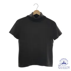 ☆美品☆ en quete アンケート トップス ニット ハイネック シンプル 半袖 レディース ブラック 11 901-14288 送料無料 古着のサムネイル