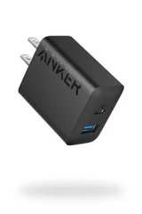 人気  Anker Charger (20W 2-Port) 【PSE技術基準適合/USB PD対応/20W急速充電器/コンパクトサイズ】 Android スマートフォン iPad その他 各種機器対応 (ブラック)のサムネイル