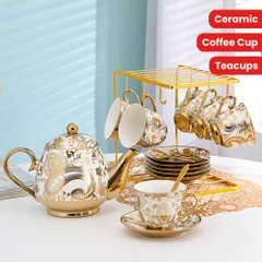 ⚡1920年代・手彩色ティーセット: ドイツ・フラウロイト