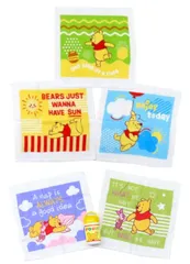 【数量限定】しあわせなじかん） 2枚組 おでかけびより・円筒ケース付き 3枚組 ５種セット（制菌加工 ハンドタオル くまのプーさん 丸眞