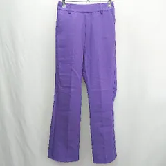 ◇ Θ URBAN RESEARCH ITEMS アーバンリサーチアイテムズ ストレートパンツ サイズF パープル系 レディース E  【1501160030658】